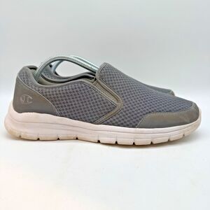 Champion Memory Foam Comfort Slip On Shoes Men's 10.5 Gray Casual Sneaker Loafer